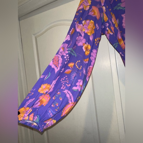 THE NINE LIVES BAZAAR MARGOT IRIS MIDI DRESS NWT size 12 US! - Picture 4 of 6